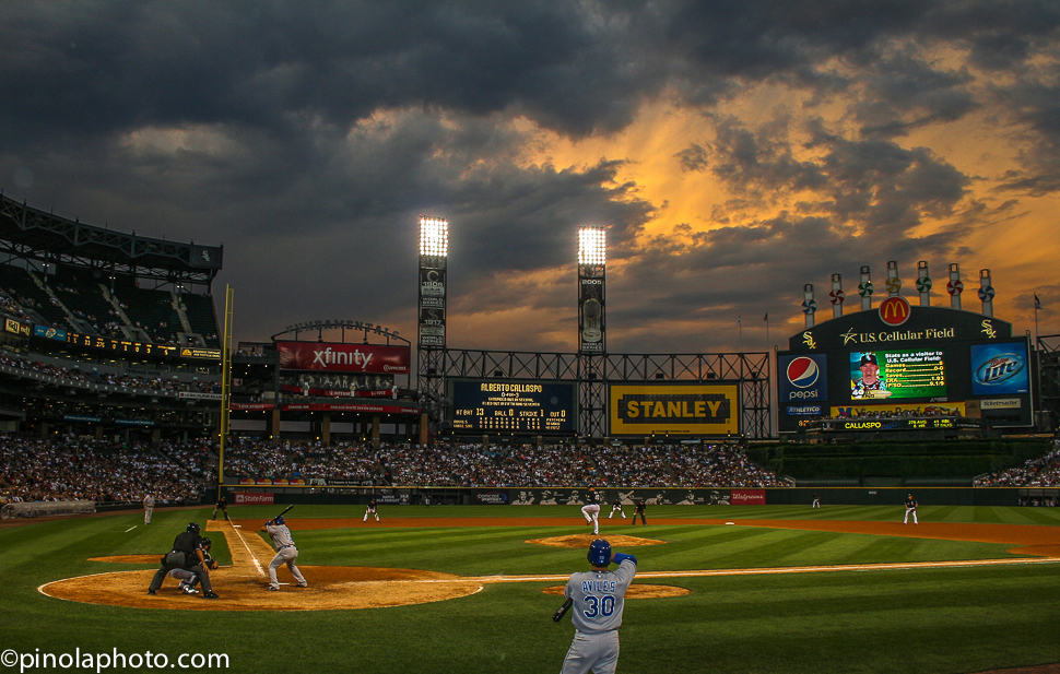 white sox at dusk
